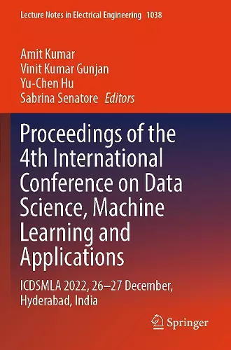 Proceedings of the 4th International Conference on Data Science, Machine Learning and Applications cover