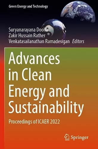 Advances in Clean Energy and Sustainability cover