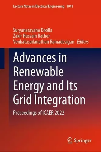 Advances in Renewable Energy and Its Grid Integration cover