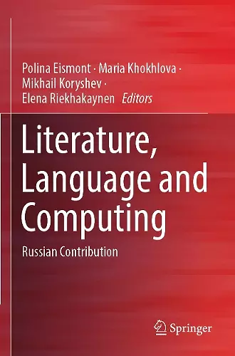 Literature, Language and Computing cover