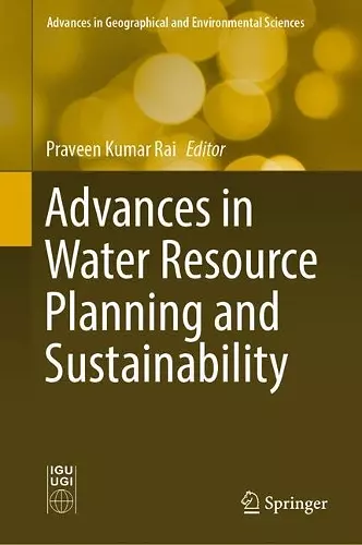 Advances in Water Resource Planning and Sustainability cover