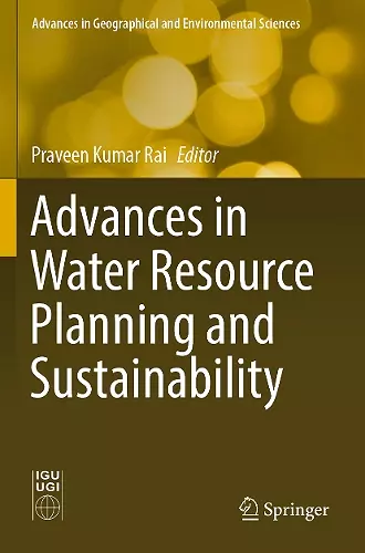 Advances in Water Resource Planning and Sustainability cover
