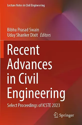 Recent Advances in Civil Engineering cover