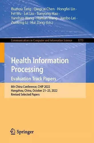 Health Information Processing. Evaluation Track Papers cover