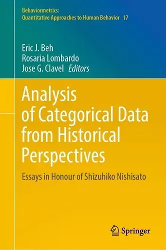 Analysis of Categorical Data from Historical Perspectives cover