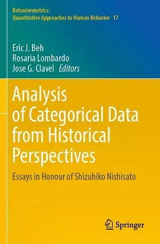 Analysis of Categorical Data from Historical Perspectives cover