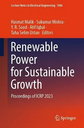 Renewable Power for Sustainable Growth cover
