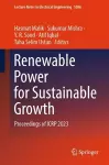 Renewable Power for Sustainable Growth cover
