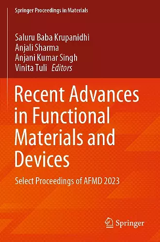 Recent Advances in Functional Materials and Devices cover