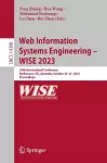 Web Information Systems Engineering – WISE 2023 cover