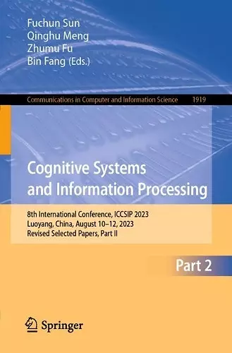 Cognitive Systems and Information Processing cover