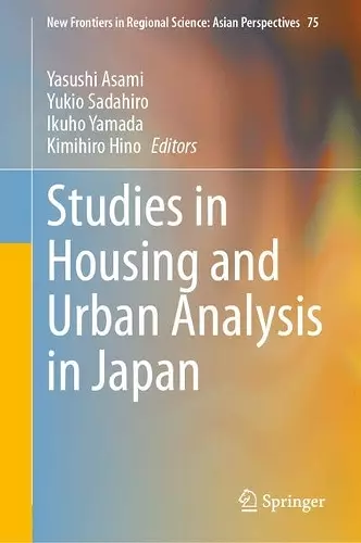 Studies in Housing and Urban Analysis in Japan cover