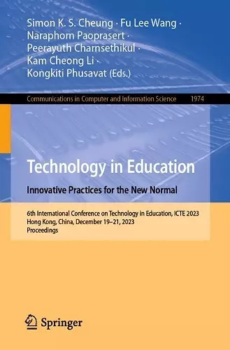 Technology in Education. Innovative Practices for the New Normal cover