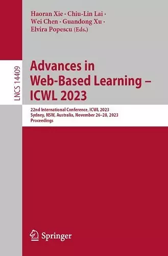 Advances in Web-Based Learning – ICWL 2023 cover