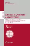 Advances in Cryptology – ASIACRYPT 2023 cover