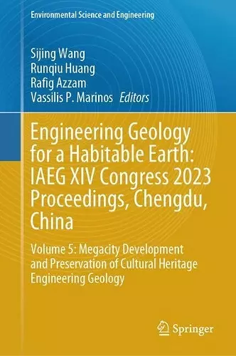 Engineering Geology for a Habitable Earth: IAEG XIV Congress 2023 Proceedings, Chengdu, China cover