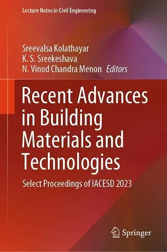 Recent Advances in Building Materials and Technologies cover