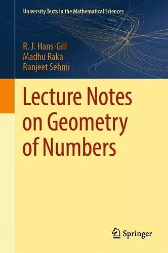 Lecture Notes on Geometry of Numbers cover