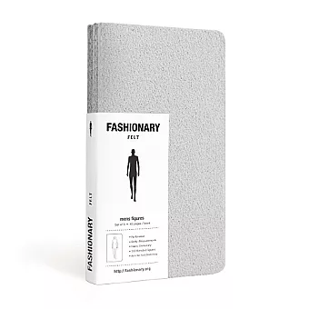 Fashionary Mini Felt Grey Mens Sketchbook A6 (Set of 3) cover