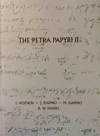 The Petra Papyri II cover