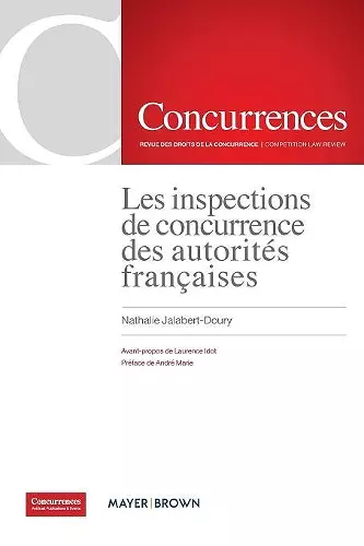 Les inspections de concurrence des autorités françaises cover