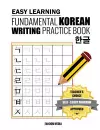 Easy Learning Fundamental Korean Writing Practice Book cover