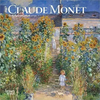 Claude Monet 2027 7 X 14 Inch (Hanging) Monthly Mini Wall Calendar cover