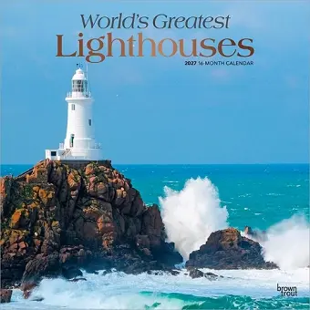 World's Greatest Lighthouses 2027 12 X 24 Inch (Hanging) Monthly Square Wall Calendar Foil Stamped Cover Plastic-Free cover