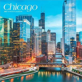 Chicago 2027 12 X 24 Inch (Hanging) Monthly Square Wall Calendar Plastic-Free cover