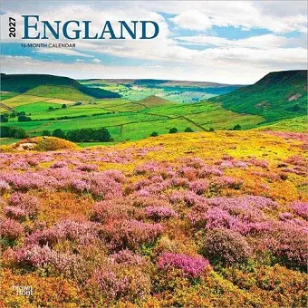 England 2027 12 X 24 Inch (Hanging) Monthly Square Wall Calendar Plastic-Free cover