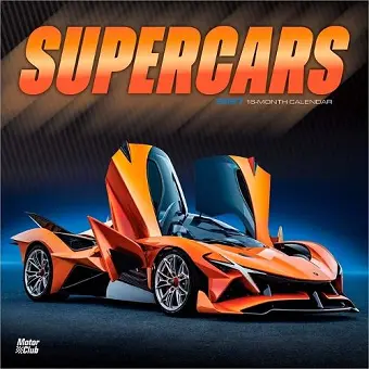 Supercars 2027 12 X 24 Inch (Hanging) Monthly Square Wall Calendar Plastic-Free cover