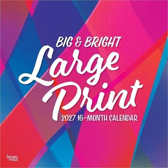 Big & Bright Large Print 2027 12 X 24 Inch (Hanging) Monthly Square Wall Calendar Matte Paper Plastic-Free cover