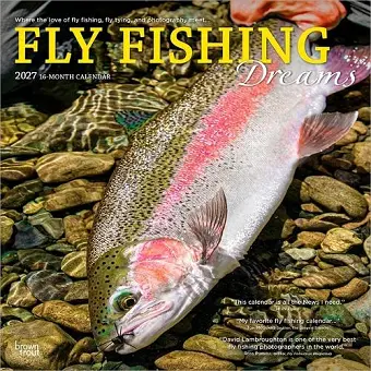 Fly Fishing Dreams Official 2027 12 X 24 Inch (Hanging) Monthly Square Wall Calendar Plastic-Free cover