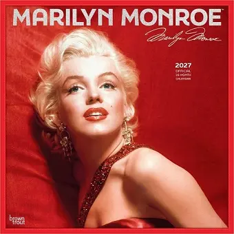 Marilyn Monroe Official 2027 12 X 24 Inch (Hanging) Monthly Square Wall Calendar Foil Stamped Cover Plastic-Free cover