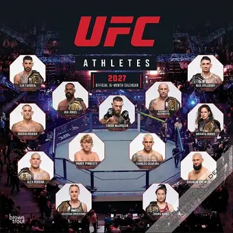 Ultimate Fighting Championship Official Ufc Athletes 2027 12 X 24 Inch (Hanging) Monthly Square Wall Calendar Plastic-Free cover