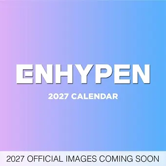 Enhypen Official 2027 12 X 24 Inch (Hanging) Monthly Square Wall Calendar Plastic-Free cover