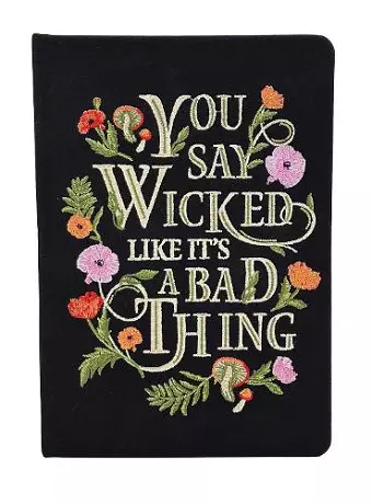 Wicked Embroidered Journal cover