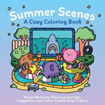 Summer Scenes: A Cozy Coloring Book cover