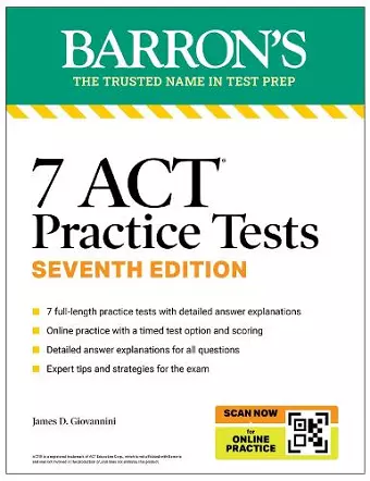7 ACT Practice Tests, Seventh Edition + Online Practice cover