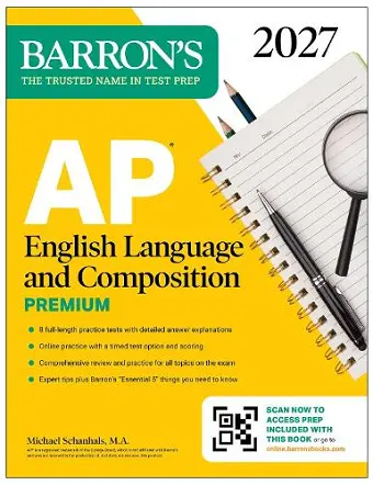 AP English Language and Composition Premium, 2027: Prep Book with 8 Practice Tests + Online Practice cover