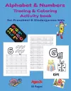 Alphabet and Numbers Tracing and Coloring Activity Book cover