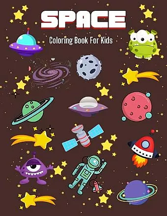 Space Coloring Book For Kids cover