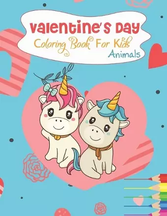 Valentines Days coloring books for kids cover