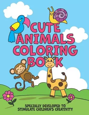 Cute Animals Coloring Book cover