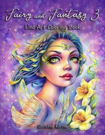 Fairy and Fantasy 3 Line Art Coloring Book cover