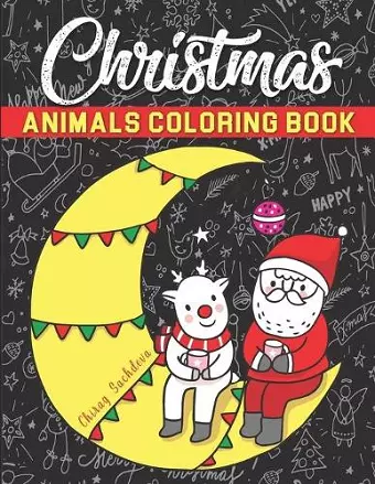 Christmas Animals Coloring Book cover