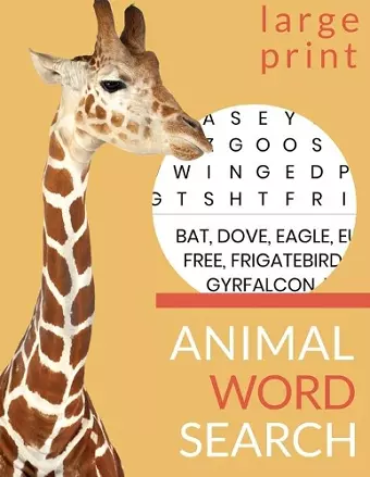 Animal Word Search. Large Print cover