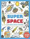 Super Space Coloring Book for Kids Ages 4-8 cover