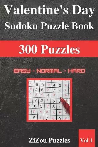 Valentine's Day Sudoku Puzzle Book cover