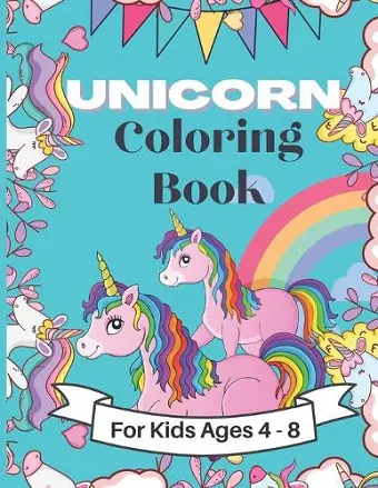 unicorn coloring book cover